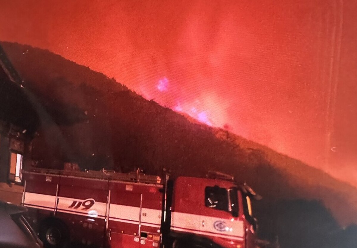 문화재 고운사 전소 현장