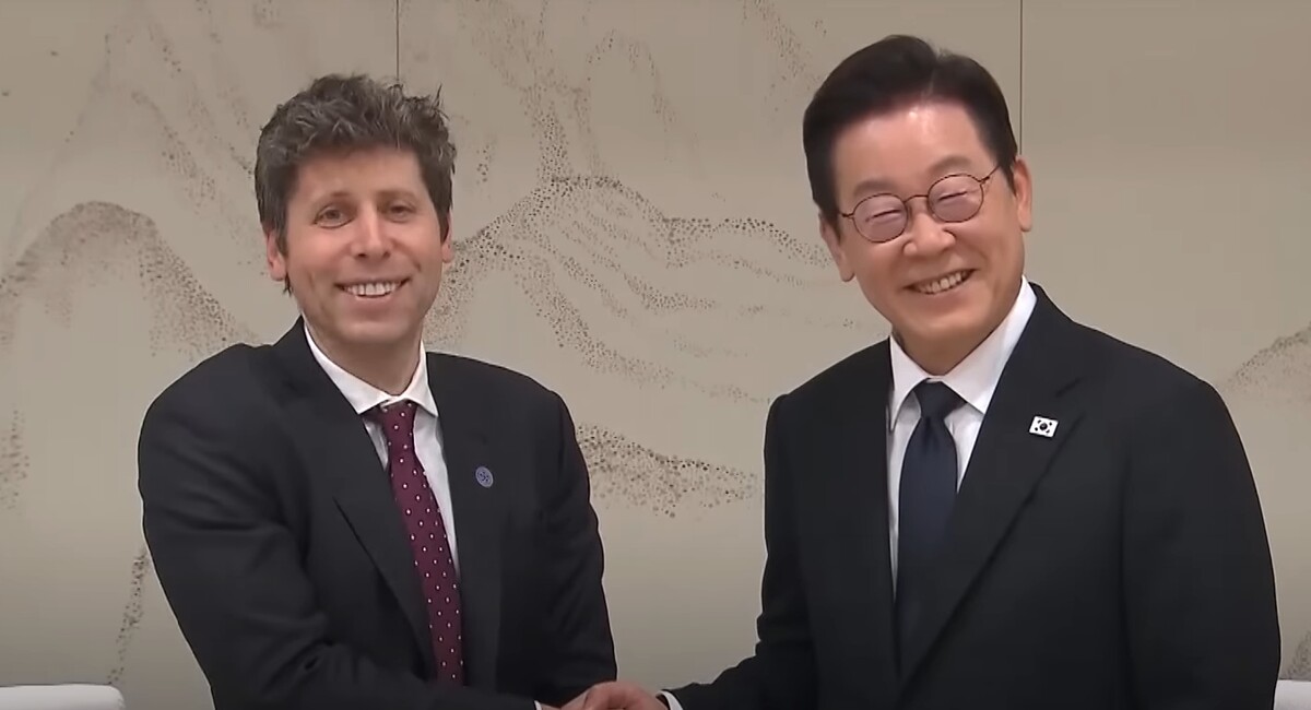 오픈 AI CEO와 이재명 대통령